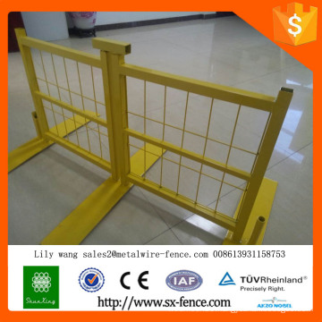 removable Ral1008 pvc coated yellow Canada temporary fence